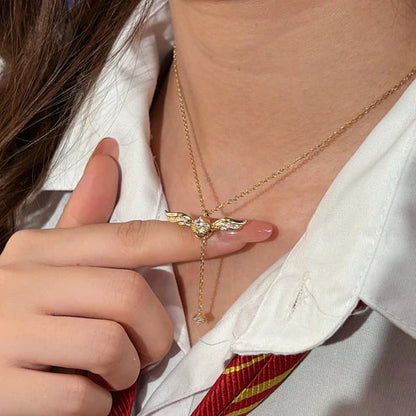 Jewelance™ WingsNecklace 1+1 GRATIS: Elegant Minimalistisk Stil Vinger Halskæde