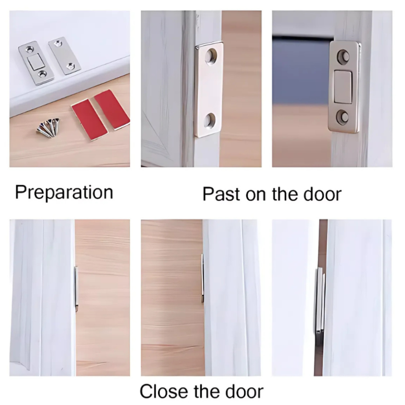 MagnetCatch 6+6 GRATIS: Sterk Magnetisk Fangst For Skap Og Dører