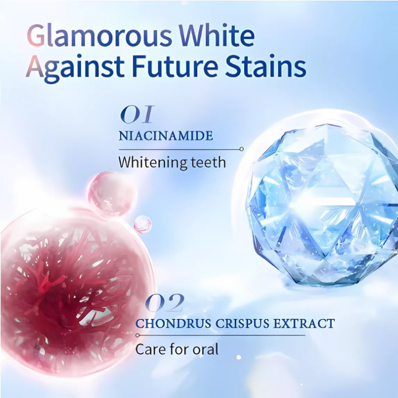 WhiteningToothpaste 1+1 GRATIS: Niacinamid-tannkrem For Bleking Og Fjerning Av Flekker
