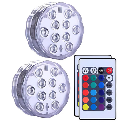 Ledsen™ PoolLights 1+1 GRATIS: Vanntett LED Basseng-, Bade- og Festlys