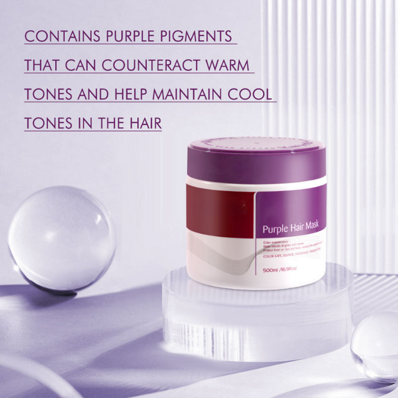 Rose® KeratinMask: Farve Og Dybde Reparationslilla Keratin Toning Hårmaske