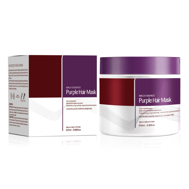 Rose® KeratinMask: Farve Og Dybde Reparationslilla Keratin Toning Hårmaske
