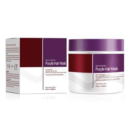 Rose® KeratinMask: Farve Og Dybde Reparationslilla Keratin Toning Hårmaske