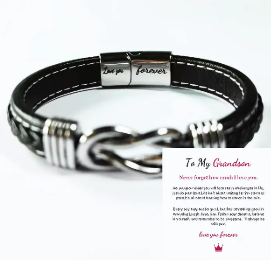 Jewelance™ InfinityBracelet: Uendelighetsknute Armbånd med Dedikasjonskort