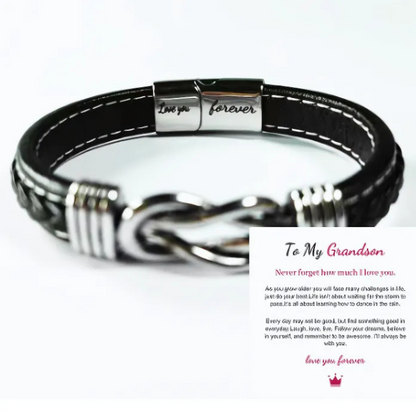 Jewelance™ InfinityBracelet: Uendelighetsknute Armbånd med Dedikasjonskort
