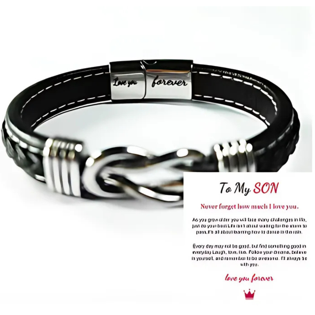 Jewelance™ InfinityBracelet: Uendelighetsknute Armbånd med Dedikasjonskort