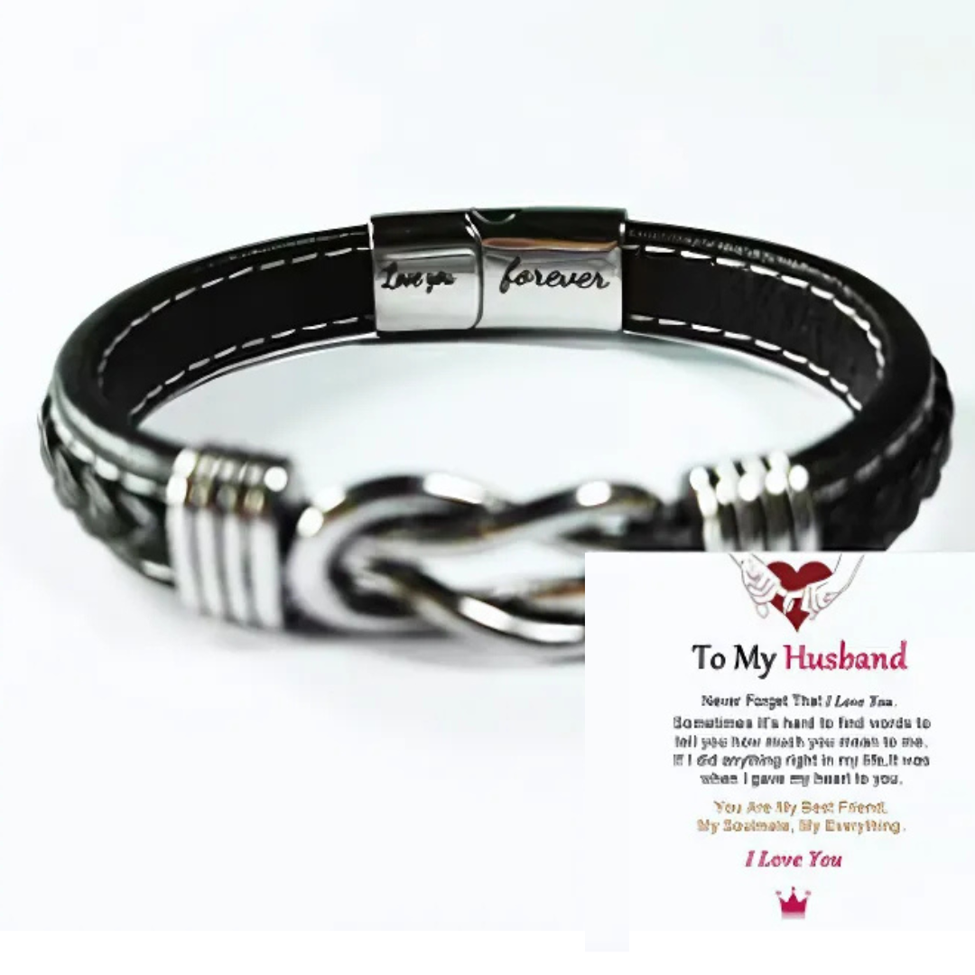 Jewelance™ InfinityBracelet: Uendelighetsknute Armbånd med Dedikasjonskort