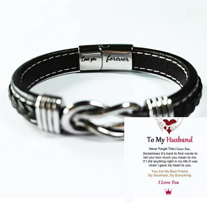 Jewelance™ InfinityBracelet: Uendelighetsknute Armbånd med Dedikasjonskort