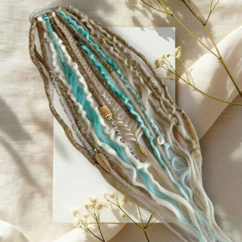 Rose® BraidedExtensions: Naturlig Flettet Leder Hår Hestehale Design Udvidelser