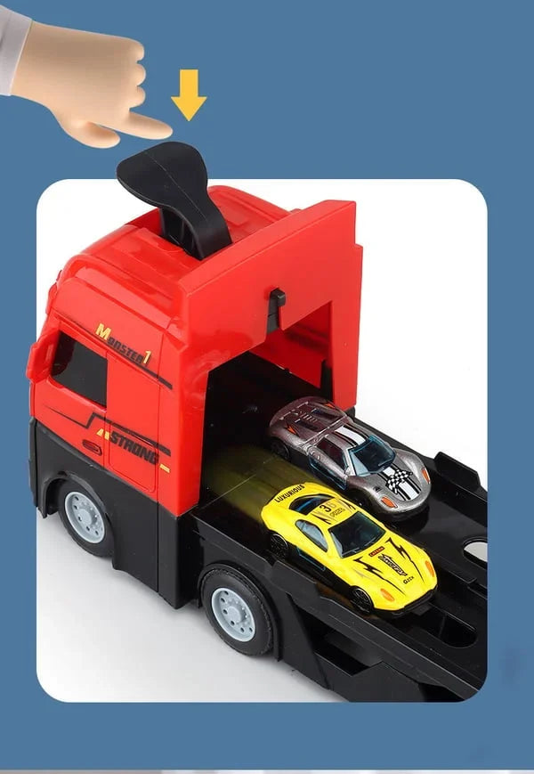 Kletshuts™ MegaTruck - Mega Hauler Truck Med Utkastnings Racerbane
