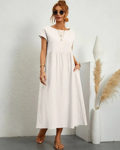 Icone™ FlowDress: Avslappet Myk Flyt Elegant Stil Løs Maxikjole