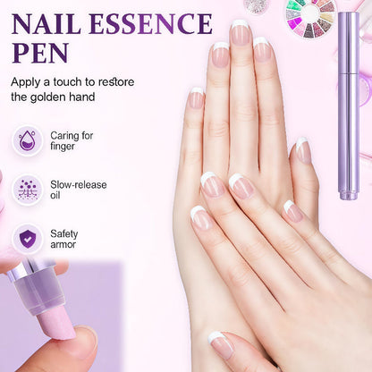 NailGlow 1+1 GRATIS - Nærende Neglebåndsolie Hydrering Reparation Negle Glow Pen Pleje