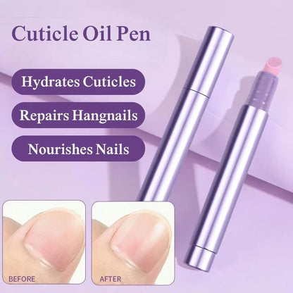 NailGlow 1+1 GRATIS - Nærende Neglebåndsolie Hydrering Reparation Negle Glow Pen Pleje