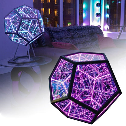Ledsen™ ArtLight - Uendelig Dodekaeder Farge Kunst Lys