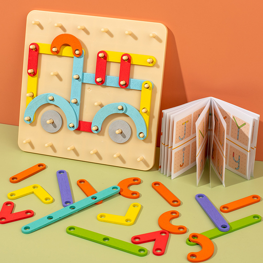 Kletshuts™ PuzzleBoard - Montessori Trepuslespill Platesett