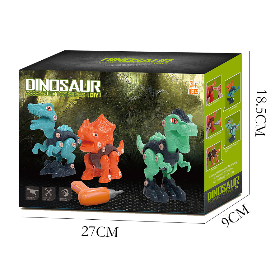 Kletshuts™ DinoBuilder: Bygg-Og-Lek Lærerikt Dino Byggesett