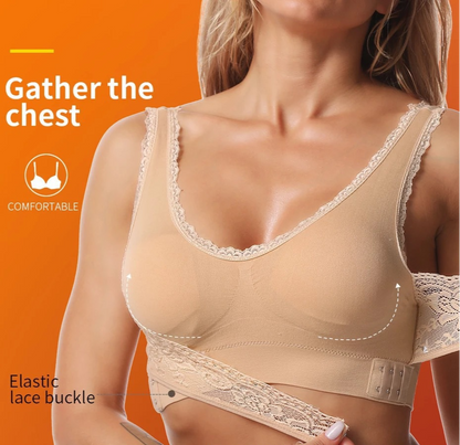Icone™ LaceBra: Bøylefri blonde-BH med kryss foran og løft