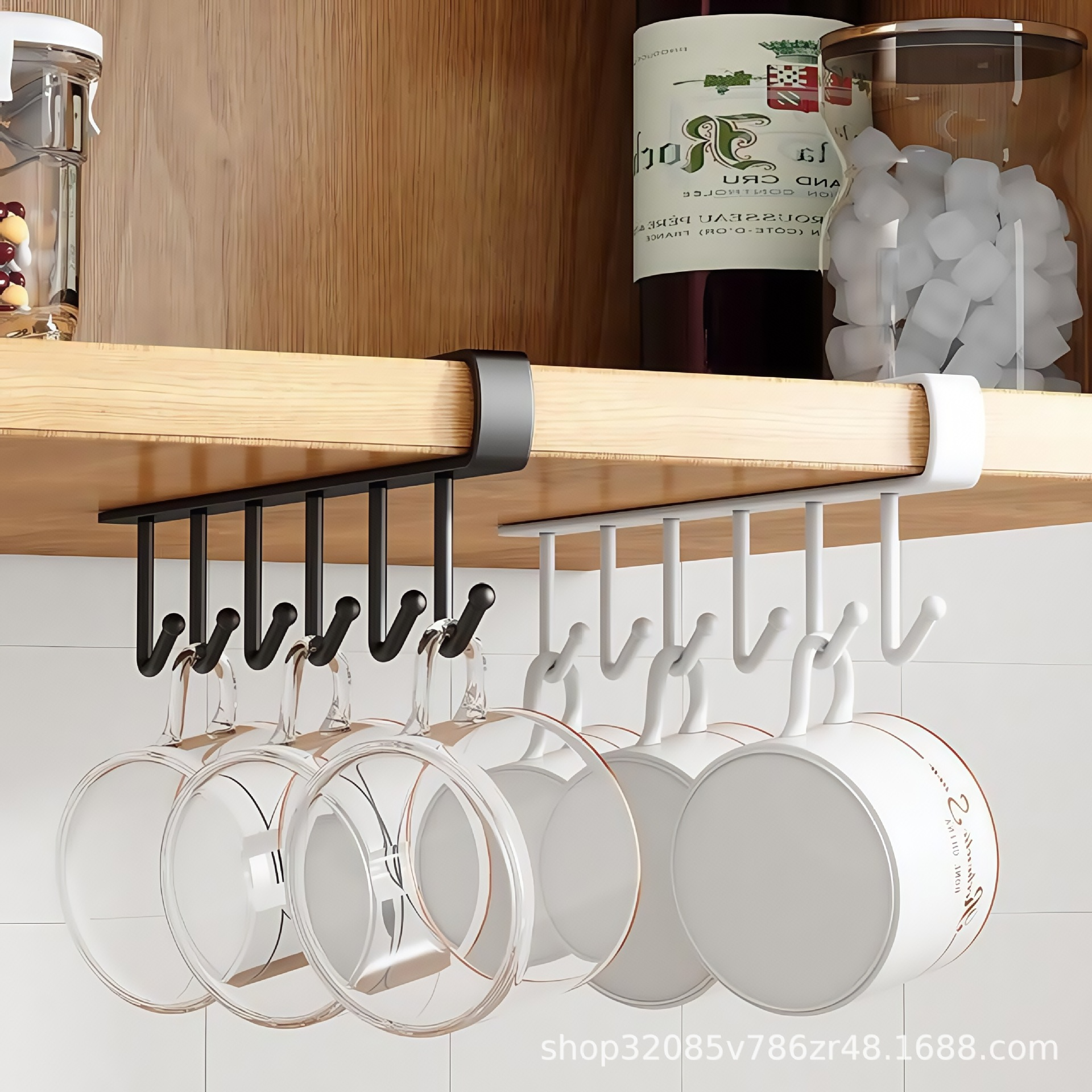 GlideHold® ShelfHooks 1+1 GRATIS: Hylle Opphengskroker Til Kjøkken Og Klesskap