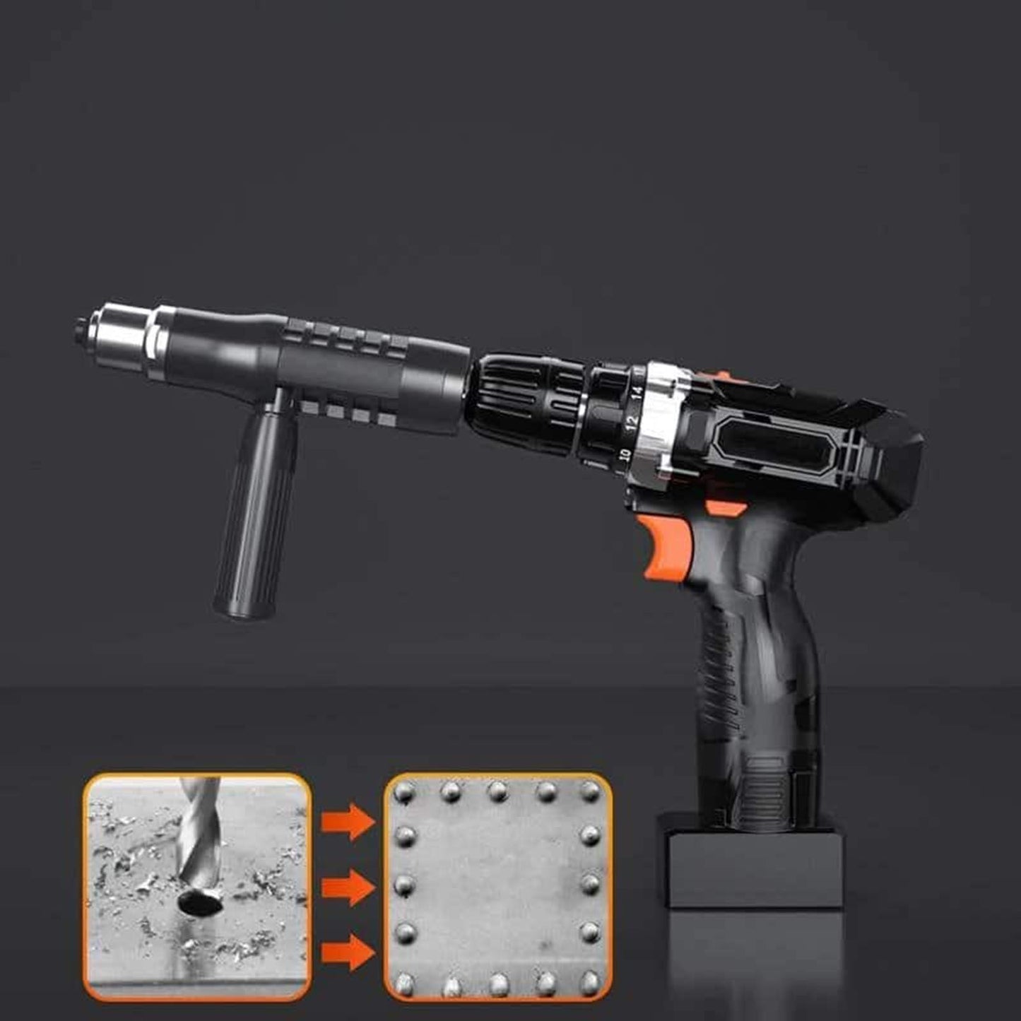 RivetAdapter - Profesjonelt Nittepistol Adaptersett