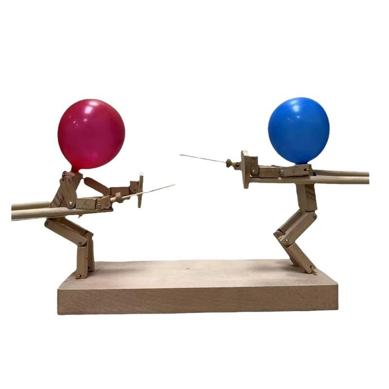 Kletshuts™ BalloonDuel: Trælegetøj Ballon Interaktiv Duel Spil Sjov Fest Leg