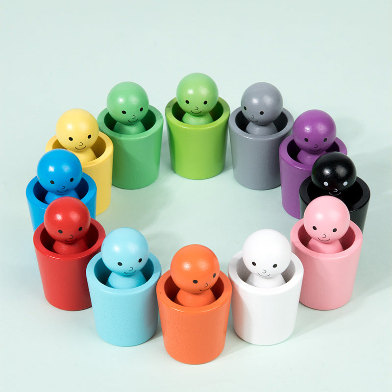 Kletshuts™ SortingCups: Pedagogisk Barn Fargelegging Sortering Koppene Og Figur Spill