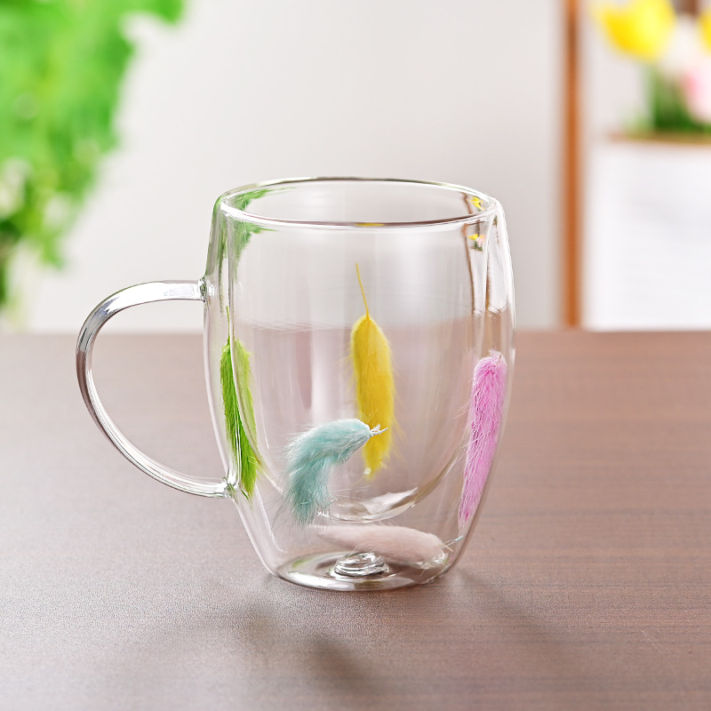 CrystalMug - Dobbelt Lagdelt Kreativ Glasskrus
