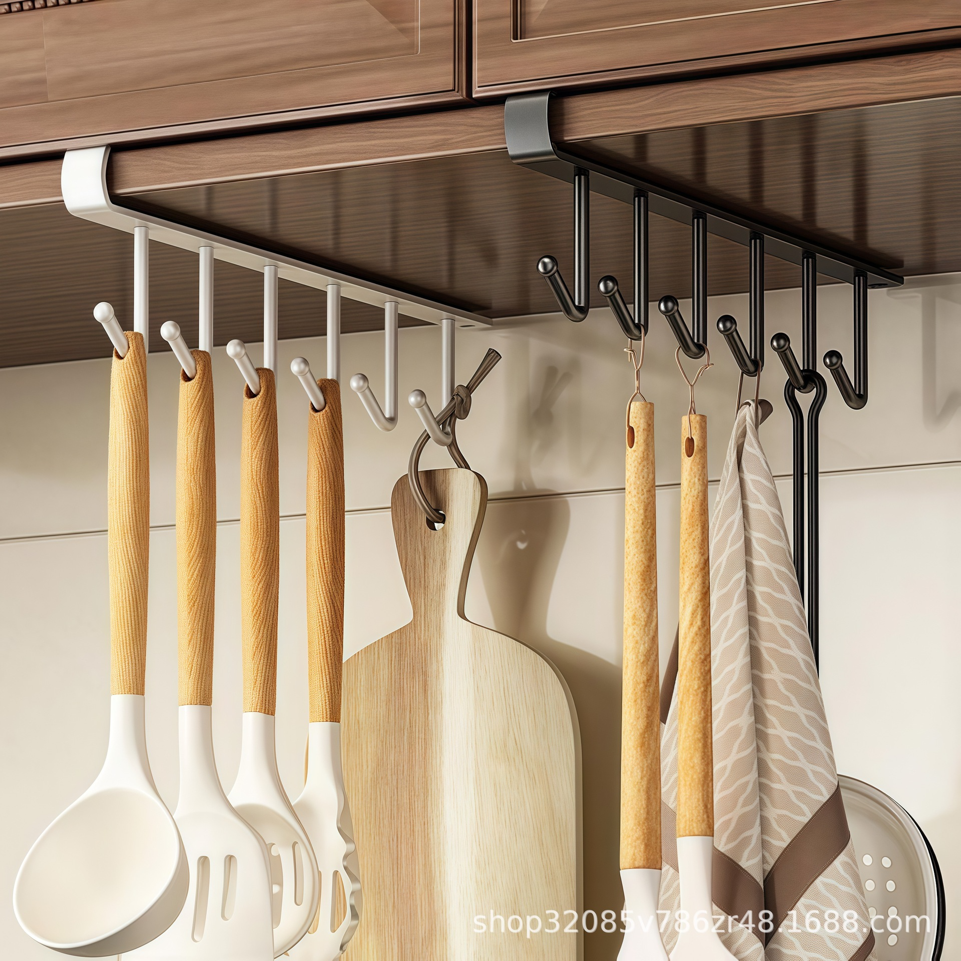 GlideHold® ShelfHooks 1+1 GRATIS: Hylle Opphengskroker Til Kjøkken Og Klesskap