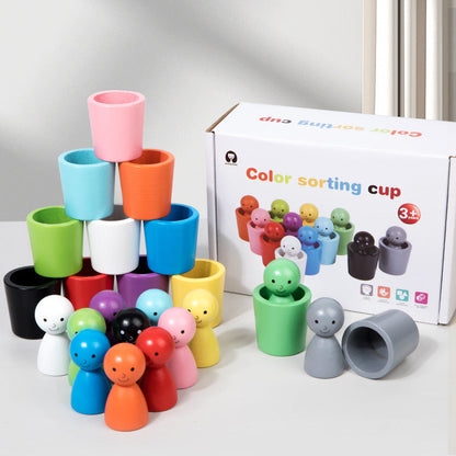 Kletshuts™ SortingCups: Pedagogisk Barn Fargelegging Sortering Koppene Og Figur Spill
