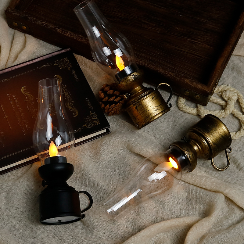 Ledsen™ VintageLamp 1+1 GRATIS: Vintage LED Petroleumslampe Med Flimrende Flamme