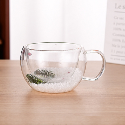 CrystalMug - Dobbelt Lagdelt Kreativ Glasskrus