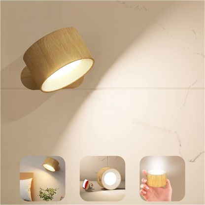 Ledsen™ RotatingLamp 1+1 GRATIS: Roterende Trådløs LED Vegglampe
