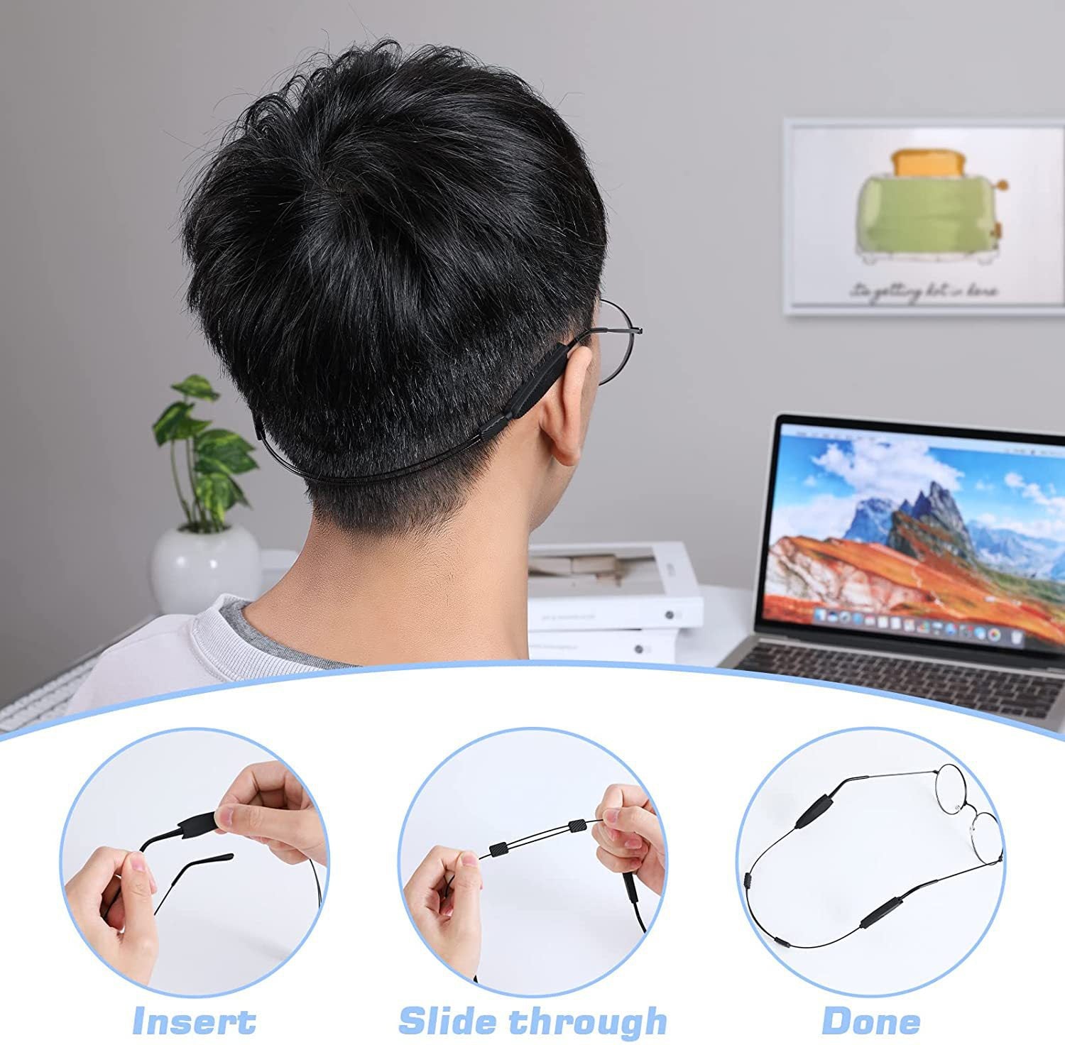 Icone™ GlassesStrap 1+1 GRATIS: Justerbar Anti-skli Brillestropp