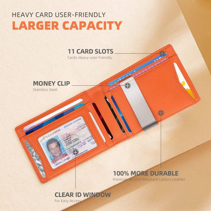 Icone™ SlimWallet: Ultra Slank Og Sikker RFID Skinnlommebok For Menn