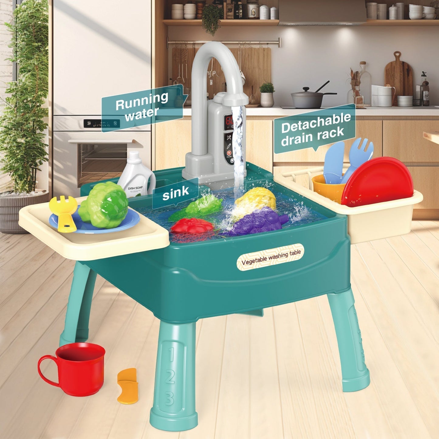 Kletshuts™ KitchenToy: Interaktivt Barnekjøkken Lekelekesett