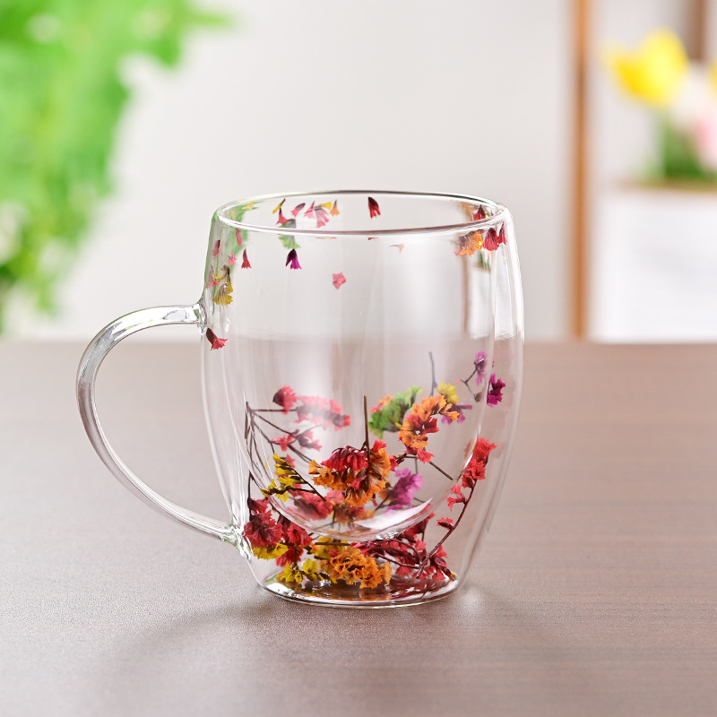 CrystalMug - Dobbelt Lagdelt Kreativ Glasskrus