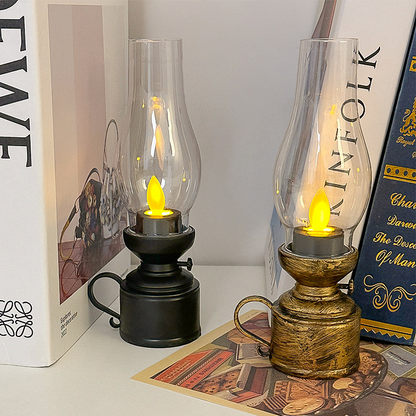 Ledsen™ VintageLamp 1+1 GRATIS: Vintage LED Petroleumslampe Med Flimrende Flamme