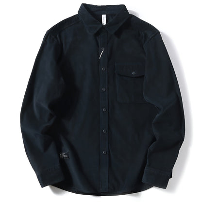 Icone™ CozyShirt: Mellemvægt Børstet Utility Lomme Hyggelig Skjorte