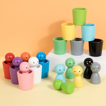 Kletshuts™ SortingCups: Pedagogisk Barn Fargelegging Sortering Koppene Og Figur Spill