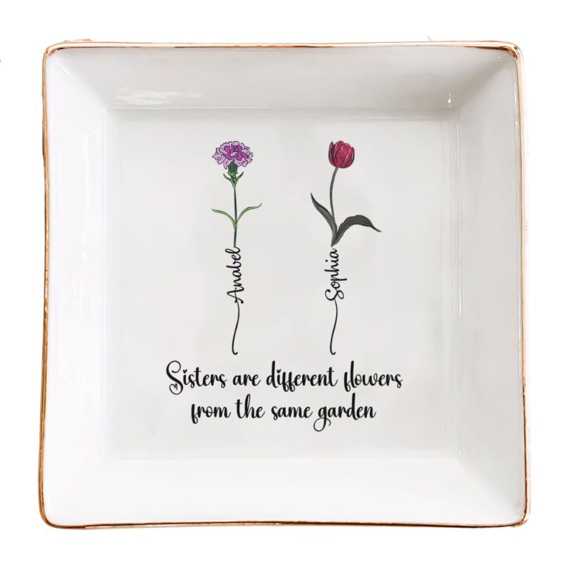 JewelryPlate 1+1 GRATIS: Keramisk Statement Elegant Gave Smykke Dekorativ Tallerken