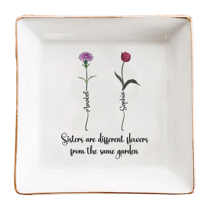 JewelryPlate 1+1 GRATIS: Keramisk Statement Elegant Gave Smykke Dekorativ Tallerken
