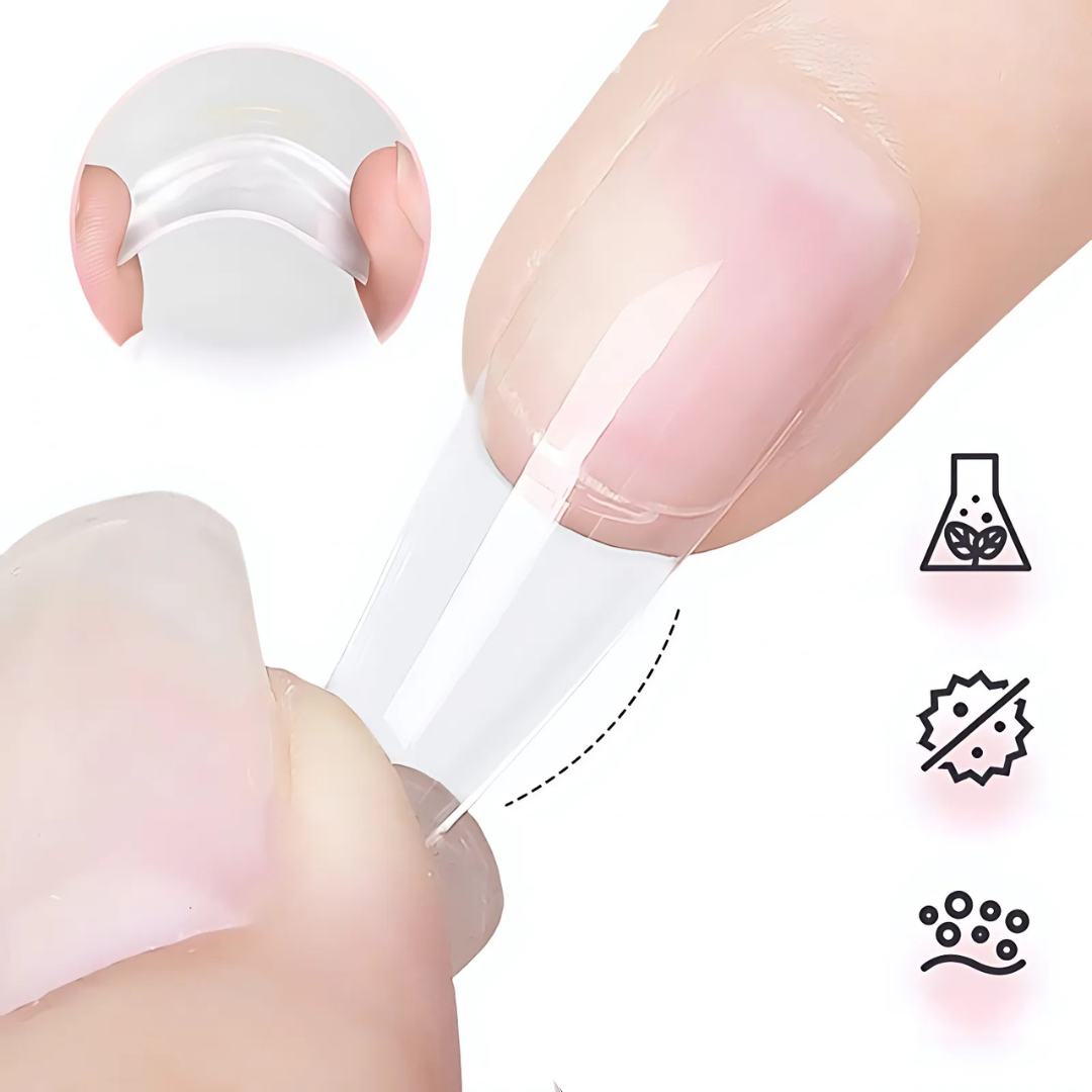 NailClear 1+1 GRATIS - 3-i-1 Transparent Profesjonell Neglekonstruksjonsgel