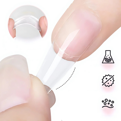 NailClear 1+1 GRATIS - 3-i-1 Transparent Profesjonell Neglekonstruksjonsgel