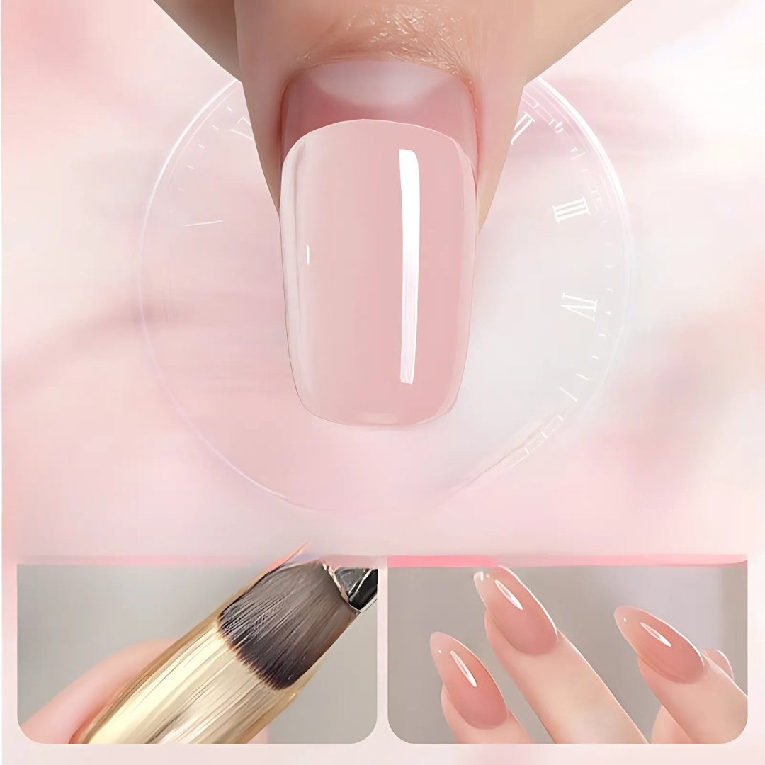 NailClear 1+1 GRATIS - 3-i-1 Transparent Profesjonell Neglekonstruksjonsgel