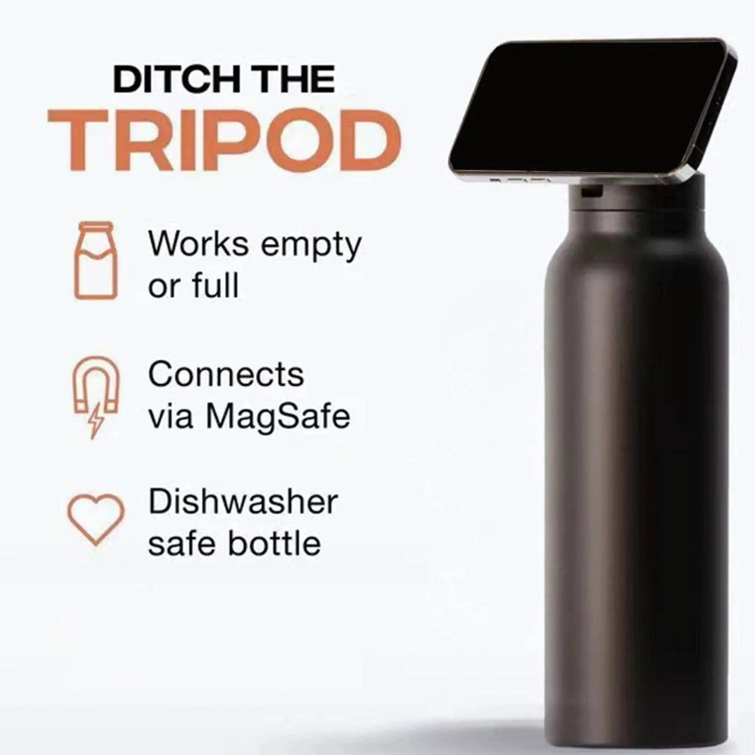 Holder360° MagneticBottle: Magnetisk Vannflaske Telefonholder