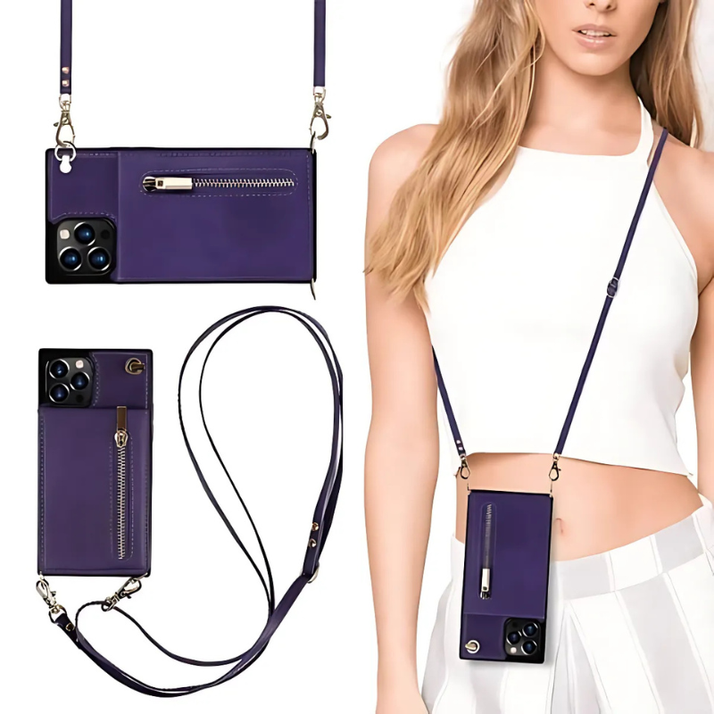 Icone™ PhoneWallet: Crossbody Telefonetui Lommebok Og Kortholder