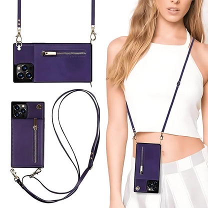 Icone™ PhoneWallet: Crossbody Telefonetui Lommebok Og Kortholder