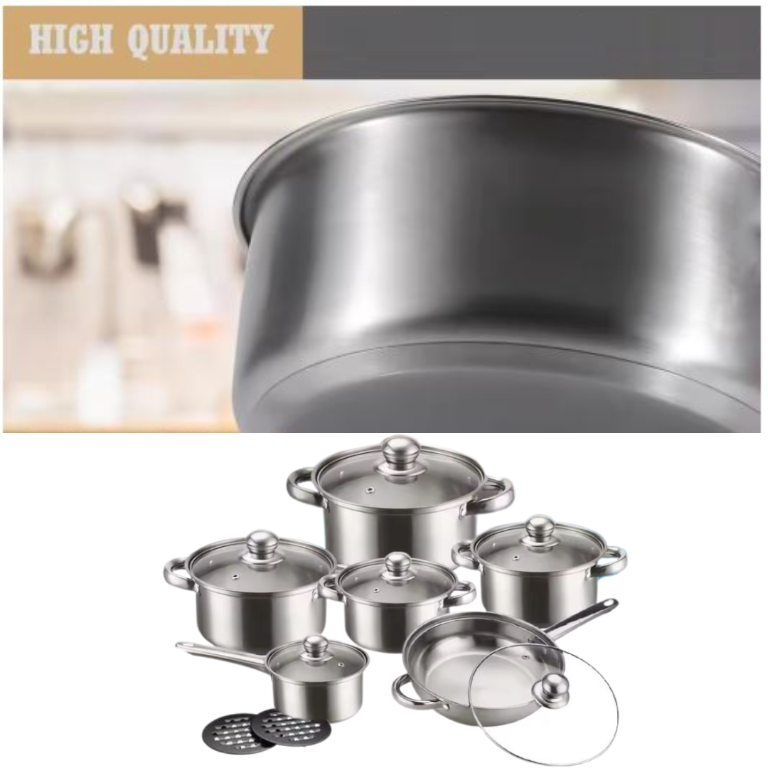 Globetrek° CookingSet: 12 Deler Kokekarsett I Rustfritt Stål