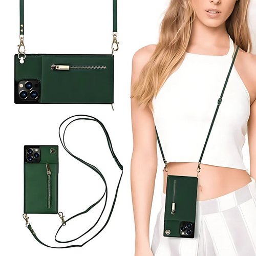 Icone™ PhoneWallet: Crossbody Telefonetui Lommebok Og Kortholder