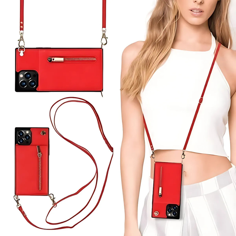 Icone™ PhoneWallet: Crossbody Telefonetui Lommebok Og Kortholder
