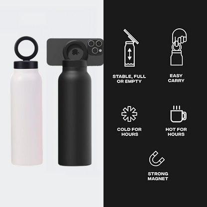 Holder360° MagneticBottle: Magnetisk Vannflaske Telefonholder